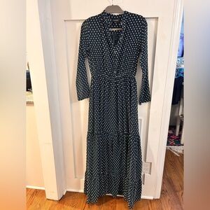 saloni racing green camille bows dress Saloni London